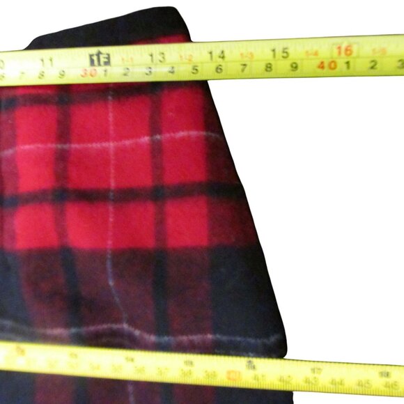 TALBOTS Red Tartan Plaid Wool Midi Pencil Skirt Lined Size 4 - Picture 9 of 11